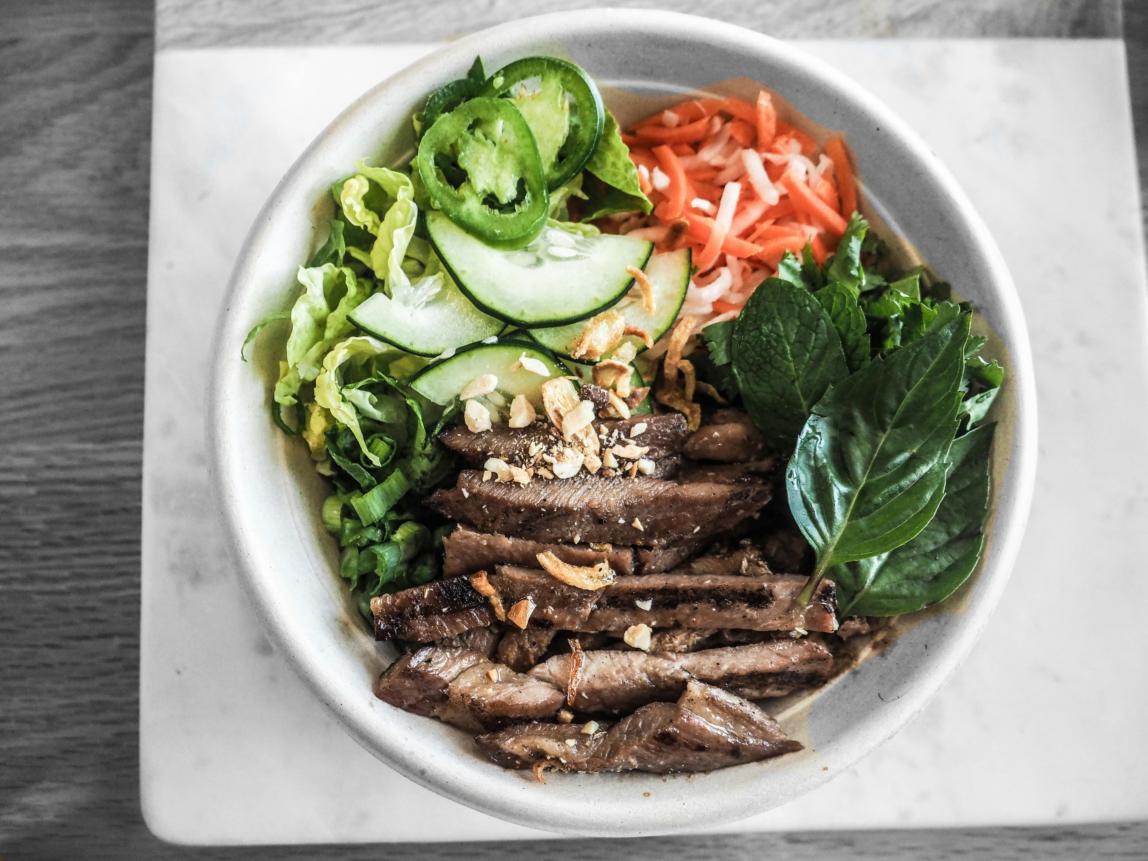 Lemongrass Shrimp Vermicelli Bowls