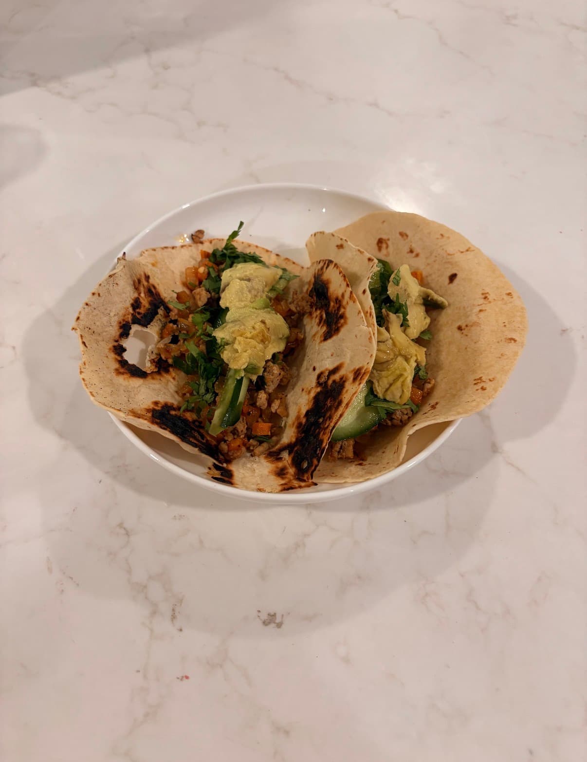 Ground Beef Tacos Avocado Cucumber