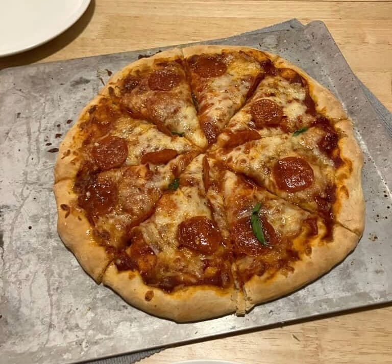 Homemade Pepperoni Pizza