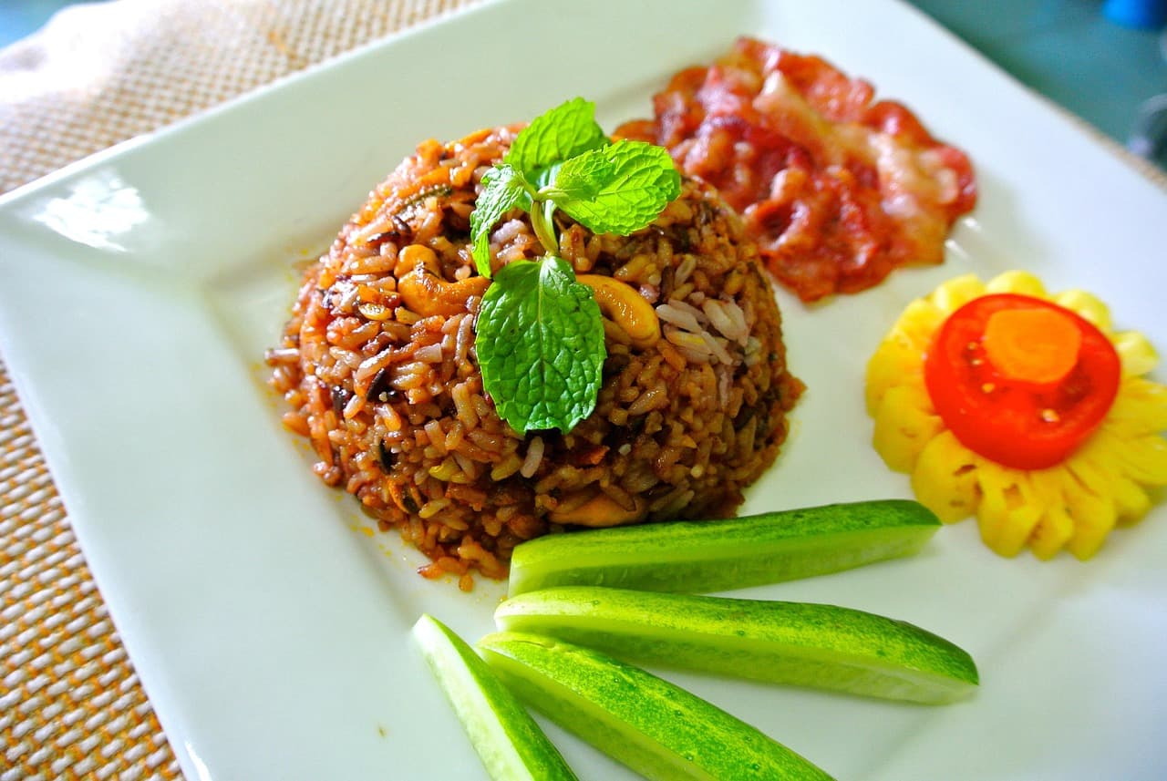 Crispy Bacon Pineapple Fried Rice Bowl