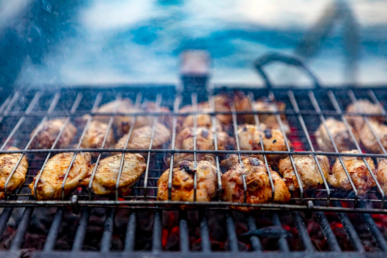 Thai Gai Yang — Charred BBQ Chicken Wings