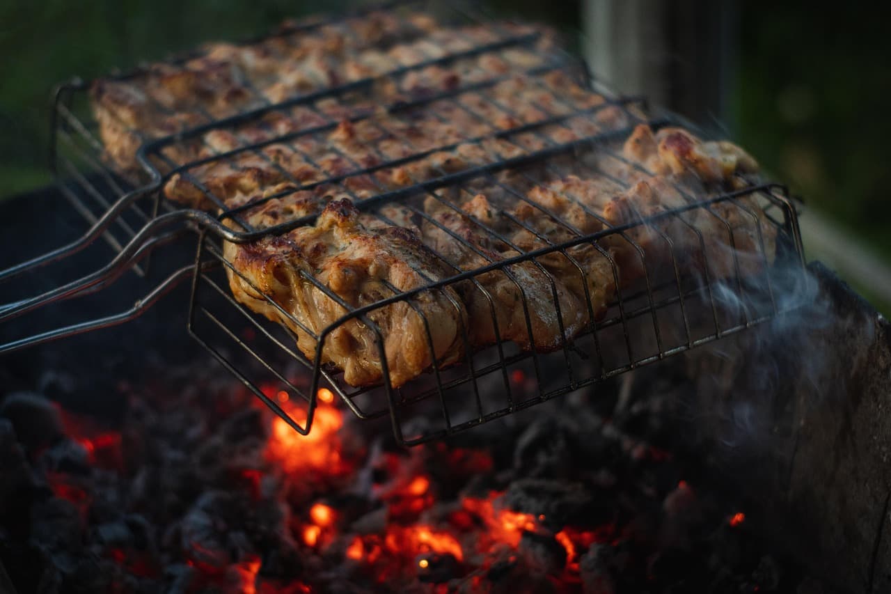 Sheet-Pan Saffron Chicken Kabab with Crispy Rice
