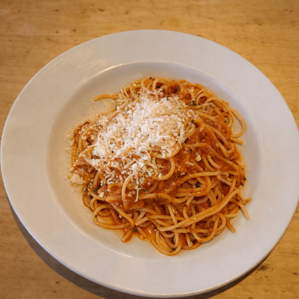 Classic Tomato Spaghetti with Parmesan