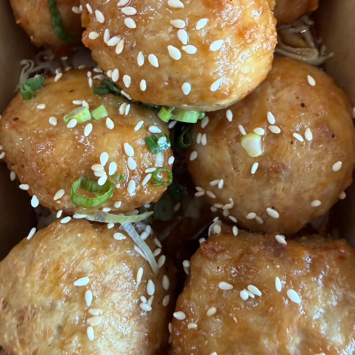 Honey Garlic Chicken Meatballs