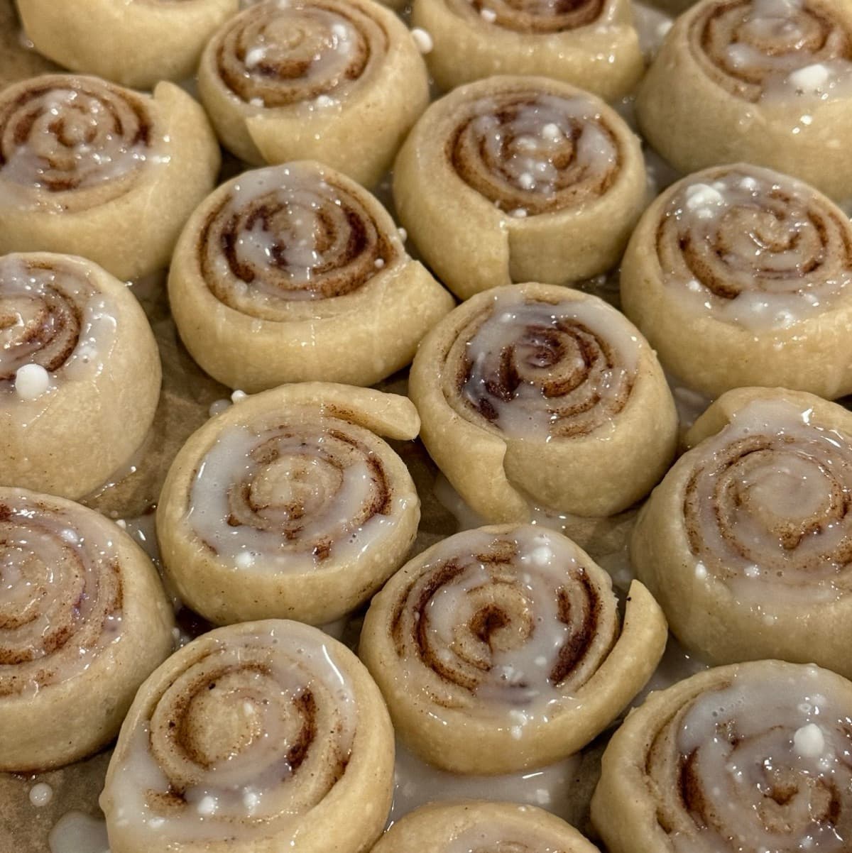 Soft Glazed Cinnamon Rolls