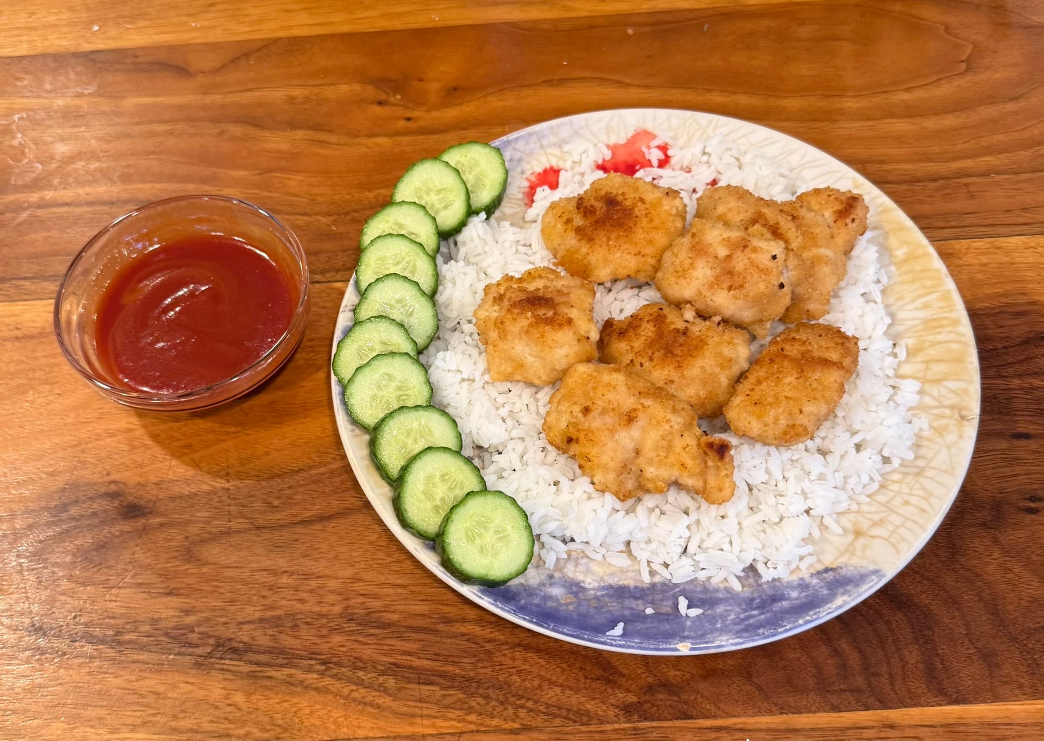 Crispy Panko Chicken Rice Bowl