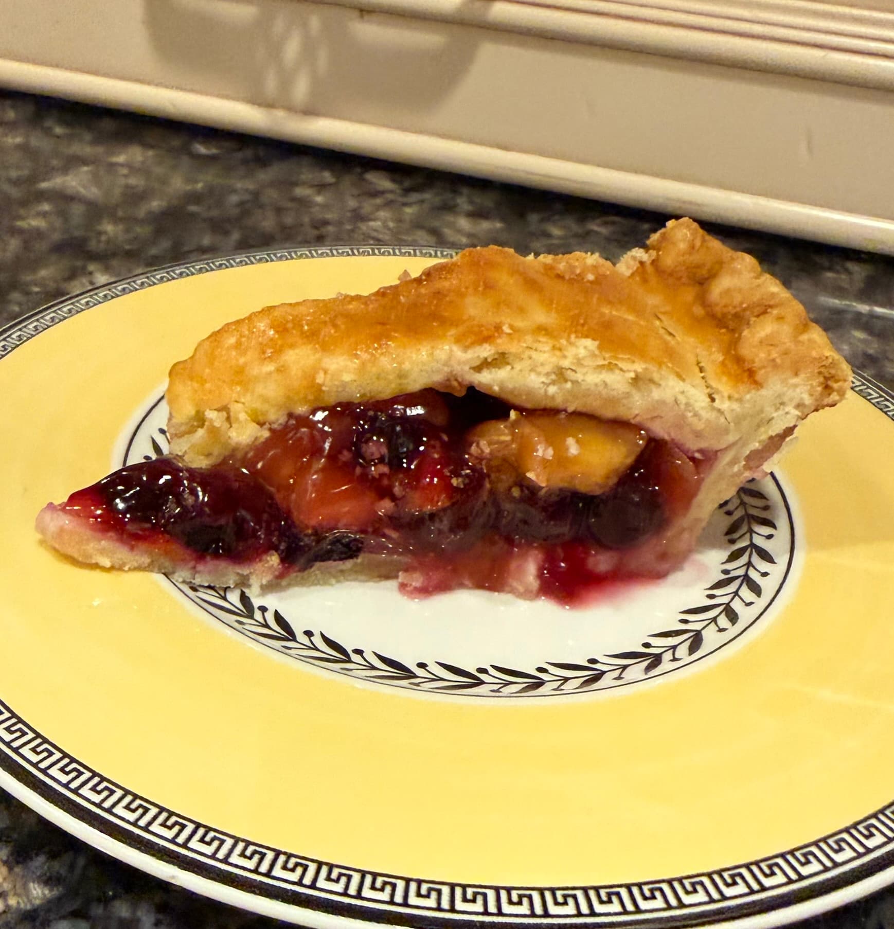 Blueberry Strawberry Apricot Summer Pie