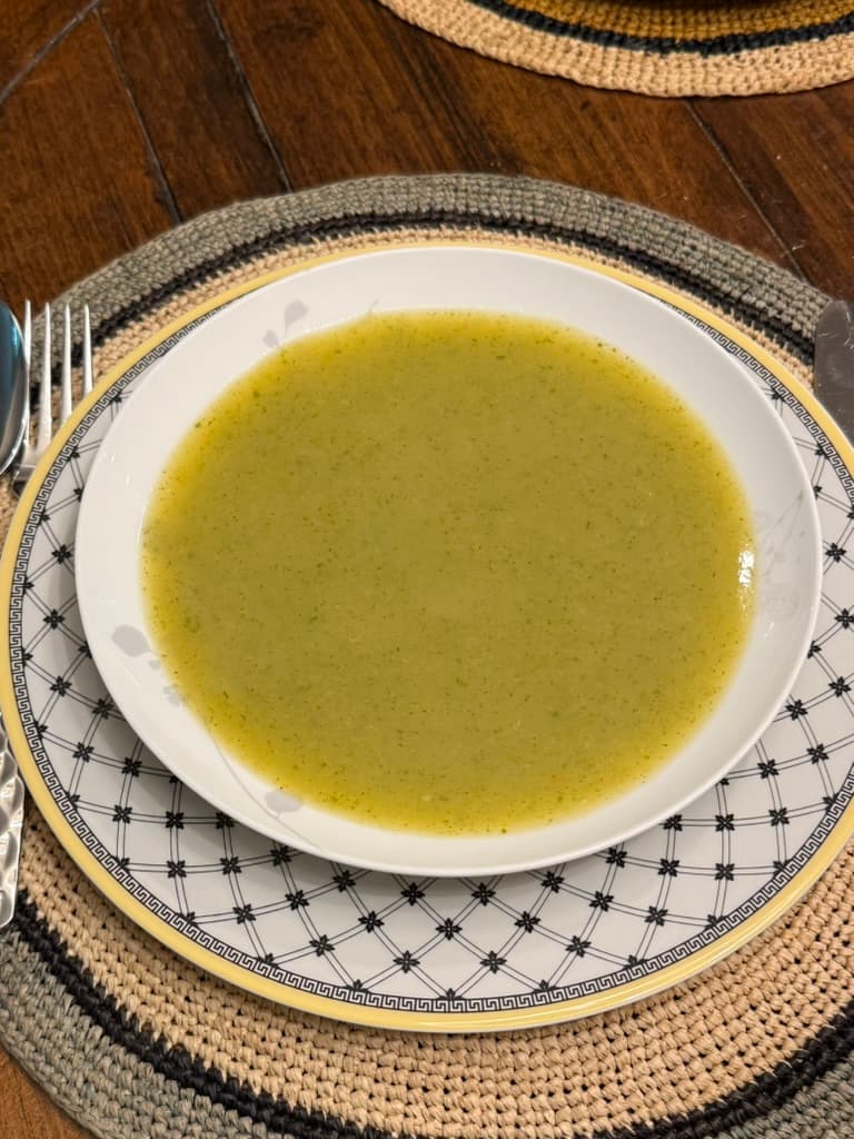 Silky Watercress, Potato, Carrot & Parsnip Soup Passé