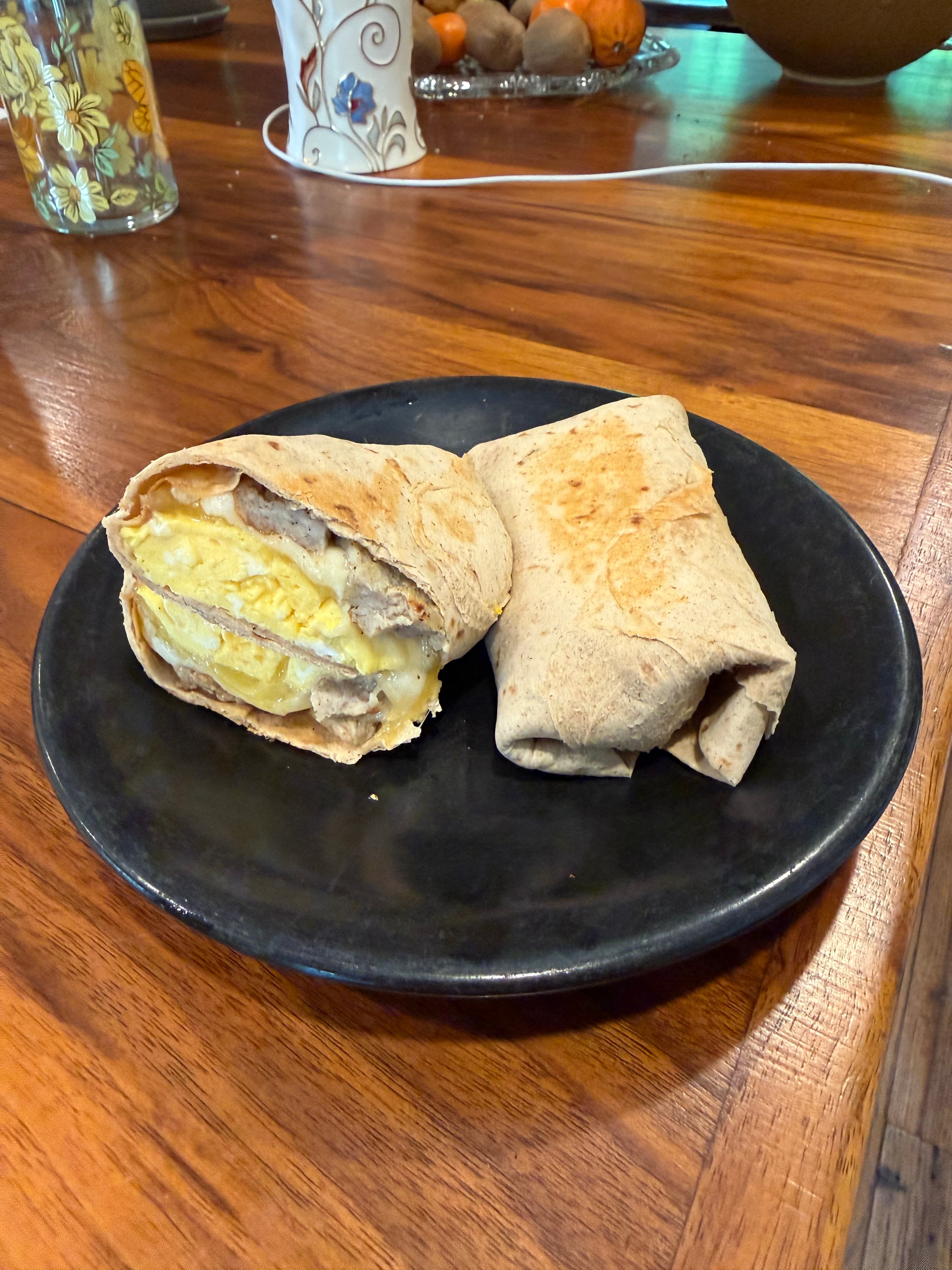 Ham, Egg & Cheese Breakfast Wrap
