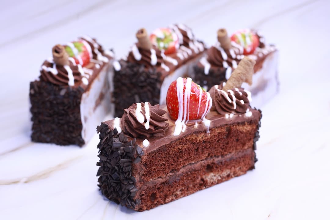 10-Min Chocolate Cake Stack with Berries