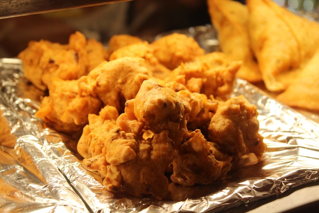 Crispy Chicken Pakora with Samosa Sides