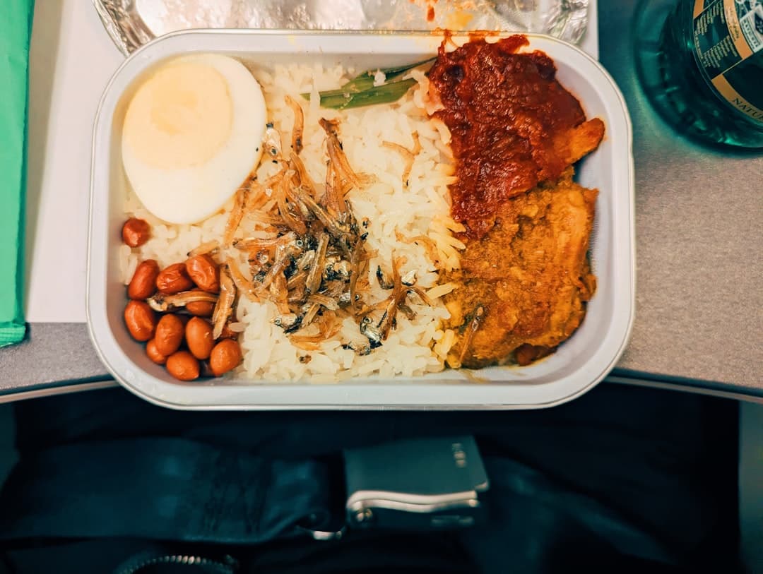 Malaysian Nasi Lemak — Coconut Rice & Chicken