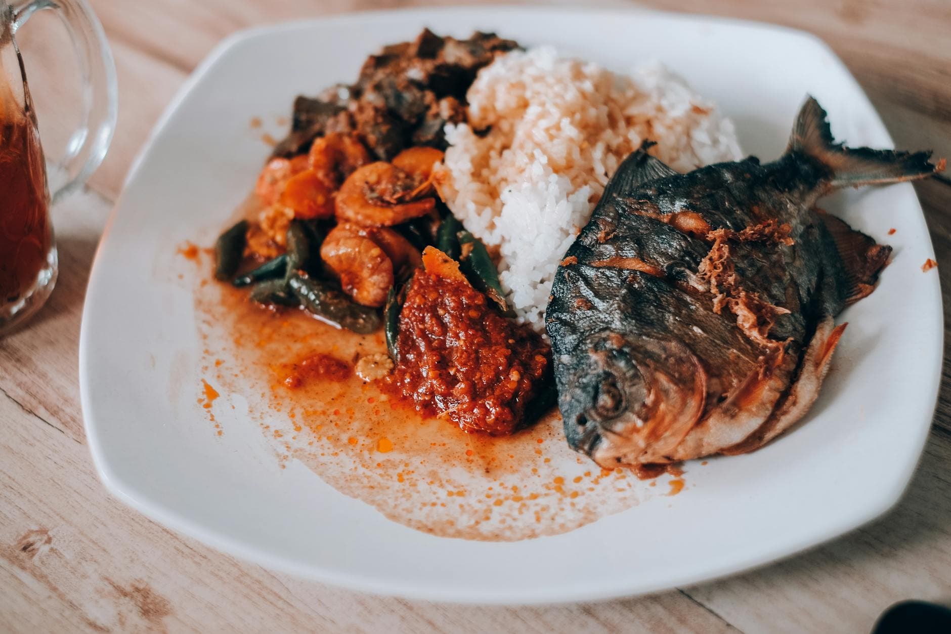 20-Min Nasi Lemak Bowl with Crispy Chicken & Fish