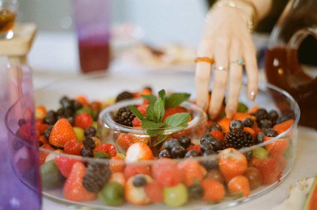 Rainbow Fruit Salad with Lime Honey
