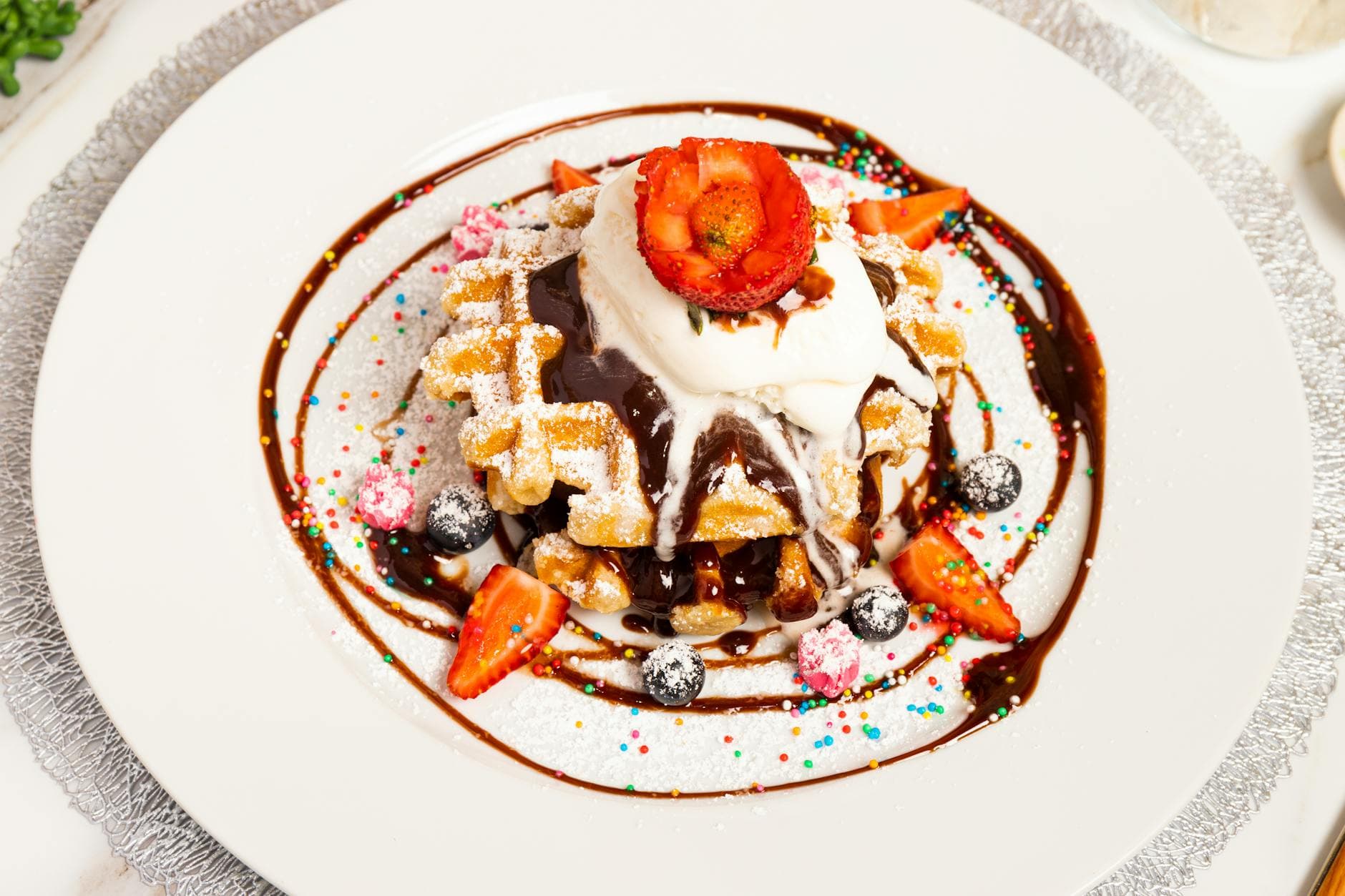 Strawberry Shortstack with Whipped Cream